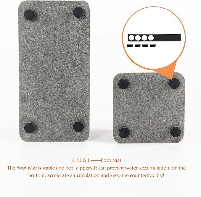 Set of 4 Water Absorbent Diatomite Coasters, Diatomaceous Earth Kitchen Soap - Image 6