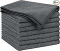 AIDEA Microfiber Cleaning Cloth Grey 8PK, Microfiber Towels by AIDEAHOME
