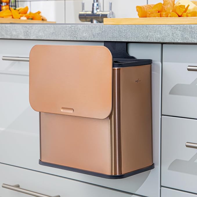 RedFactor Stainless Steel Hanging Trash Can by REDFACTOR