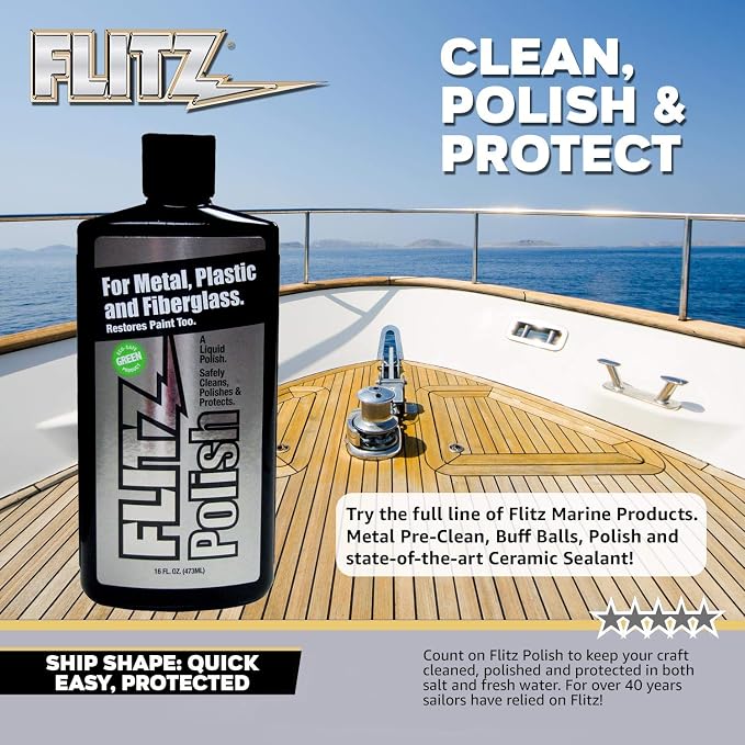 Flitz Multi Purpose Metal Polish Liquid - 16oz Bottle of USA-Made Tarnish - Image 4