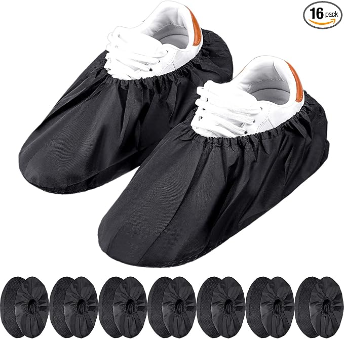 Frienda 16 Pairs Non Slip Reusable Shoe Covers Waterproof Boot Covers by Frienda