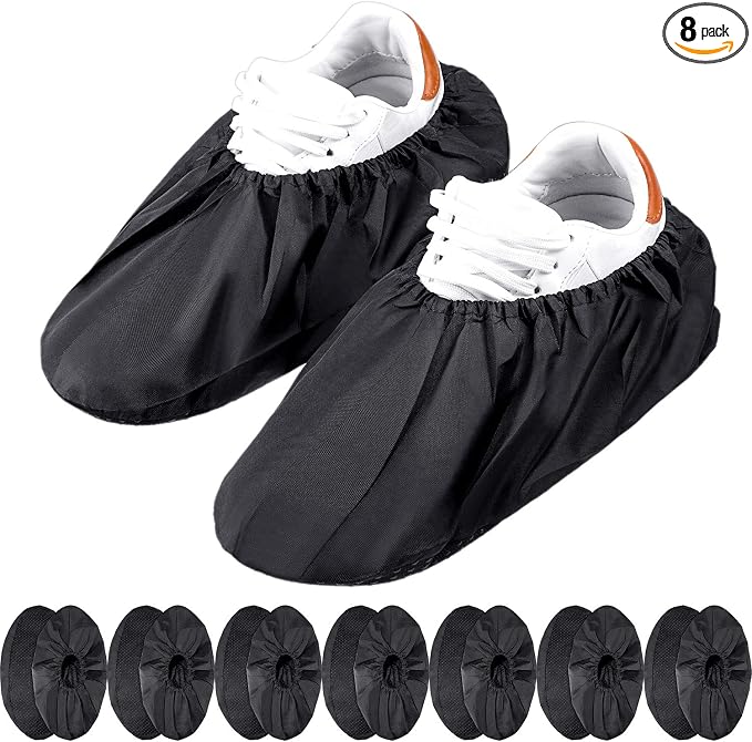 Frienda 8 Pairs Non Slip Reusable Shoe Covers Waterproof Boot Covers by Frienda