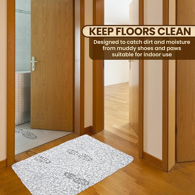 Premium Microfiber Indoor Door Mat – 20"x30" Washable Entry Mat, Waterproof - Image 4