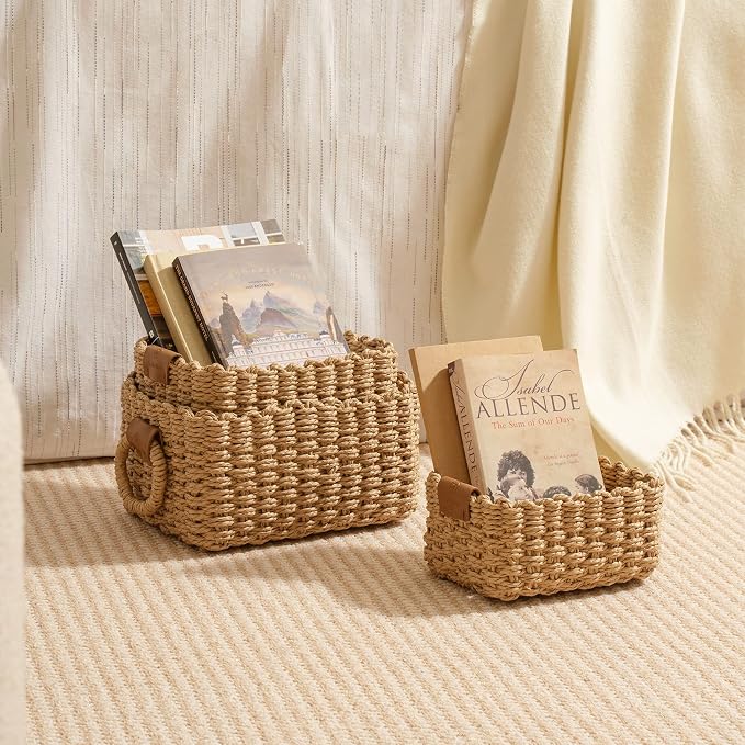 LA JOLIE MUSE Small Wicker Baskets - Image 3