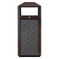 Square Waste Container with Dome Lid | Commercial Outdoor Garbage and Trash by RIGMEC