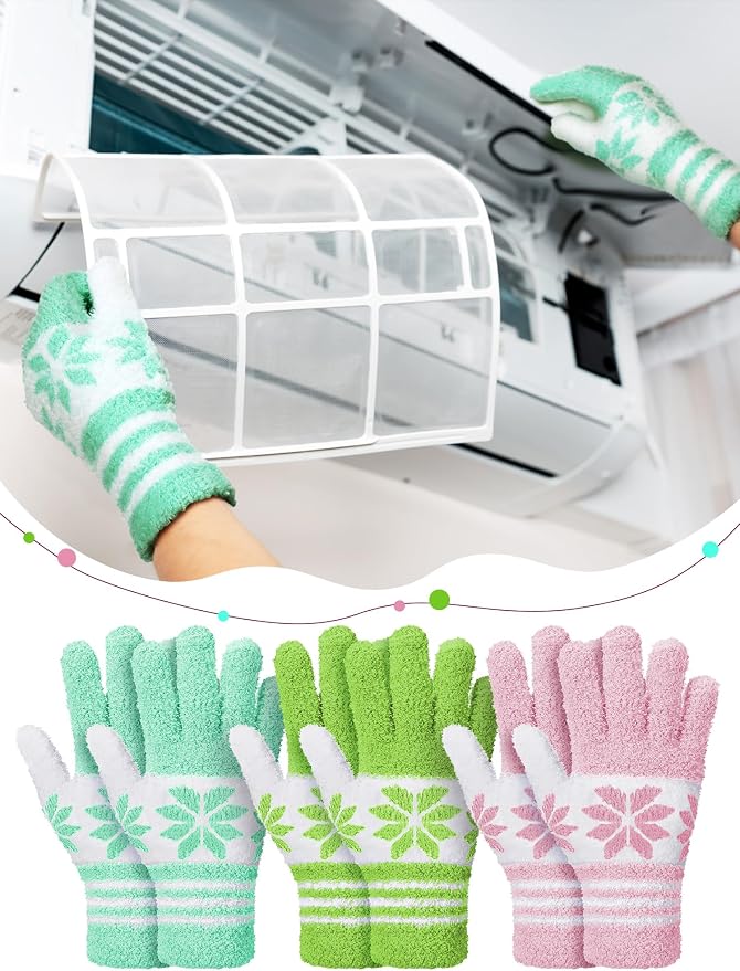 Patelai 3 Pairs Microfiber Plant Dusting Gloves Leaf Cleaning Gloves - Image 4
