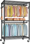 FUTASSI P1 Plus Rolling Clothes Rack, 22mm Diameter Heavy Duty Garment Rack by FUTASSI