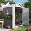UDPATIO Outdoor Resin Storage Shed 6x4.5 FT, Plastic Garden Shed by UDPATIO