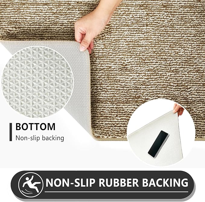 REFETONE Indoor Doormat, Front Door Mat 36"x59" Absorbent Rubber Backing Non - Image 3