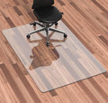 Office Chair Mat for Hardwood Floor, 1/8" Thick 55” x 35” Crystal Clear Hard by HOMEK