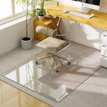 GLSLAND 47"x40" Tempered Glass Chair Mat Heavy-Duty Floor Protector by GLSLAND