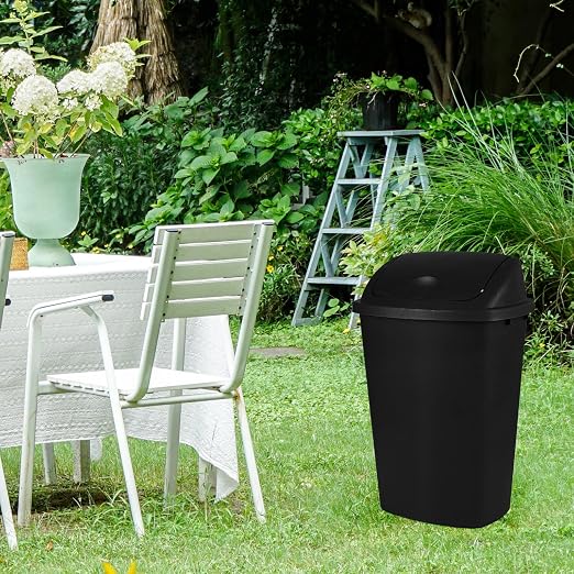Bringer Black 13 Gallon Kitchen Trash Can - Image 6