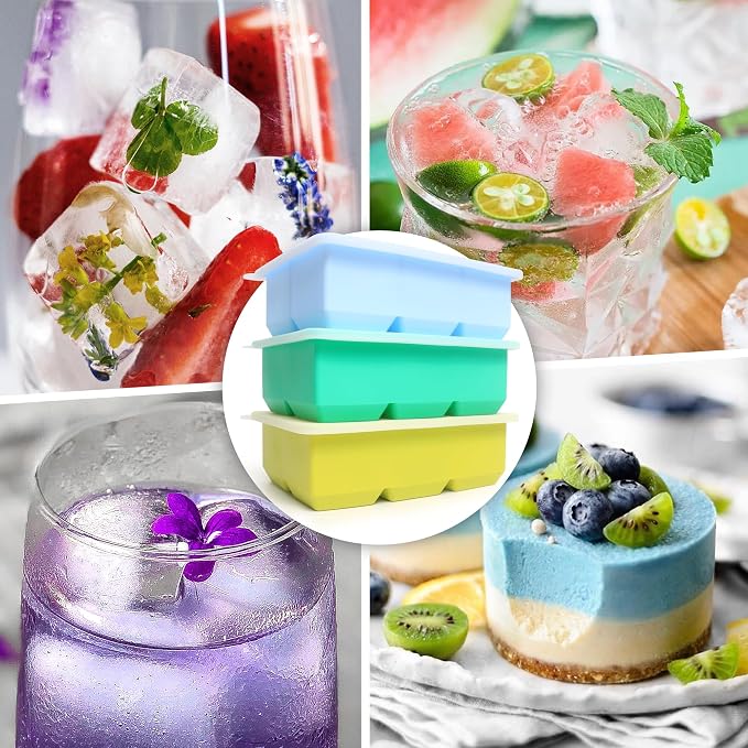 Silicone Ice Cube Trays 3 Pack - Image 3