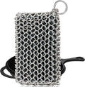 Herda Chain Mail Cast Iron Cleaner Scrubber, 316 Chainmail Pan Scrubber Metal by Betterqualitybetterlife
