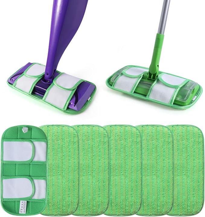 6 Pack Reusable Mop Pads for Swiffer WetJet Sweeper Mops, Microfiber Washable by Unknown
