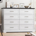 8 Drawer Dresser for Bedroom, Rustic Farmhouse Dresser by Thacuok