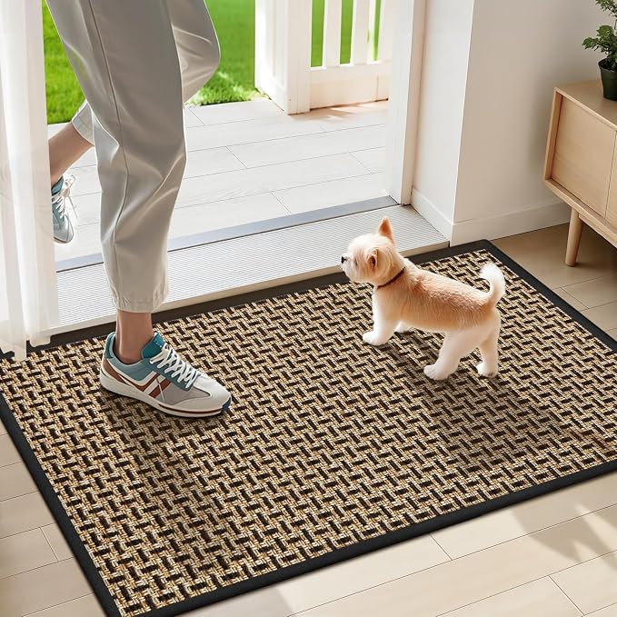 LEKEEPGO Door Mat Indoor Entrance 17"x29", Absorbent Indoor Door Mat, Non Slip by LEKEEPGO