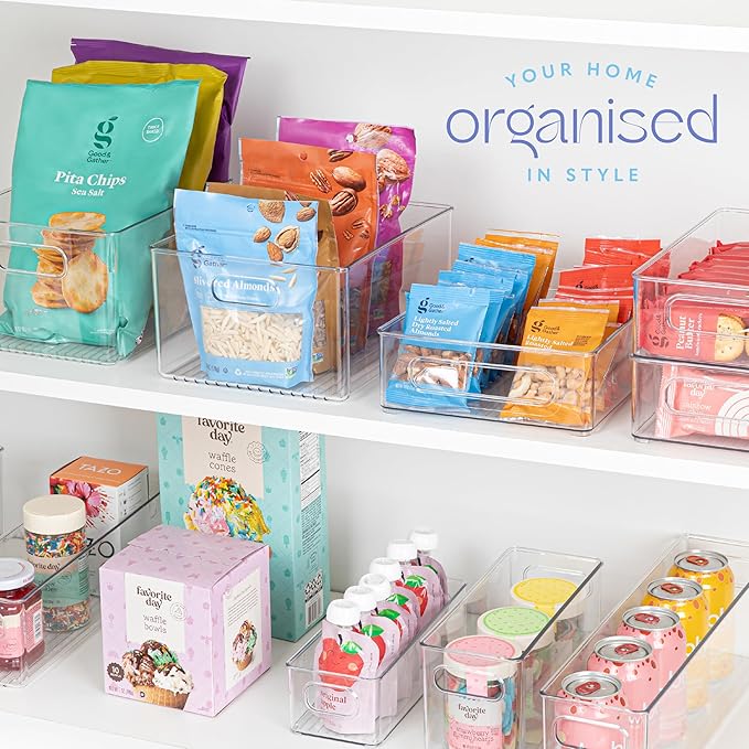 Plastic Food Storage Clear Container 2 Pack Bin - Image 7