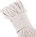 328 Feet 1/4 Inch White Natural Cotton Rope, Cotton Clothesline Rope, by ZEONHEIDIRECT