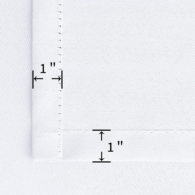 BGment White Curtains 45 Inches Length - Image 6