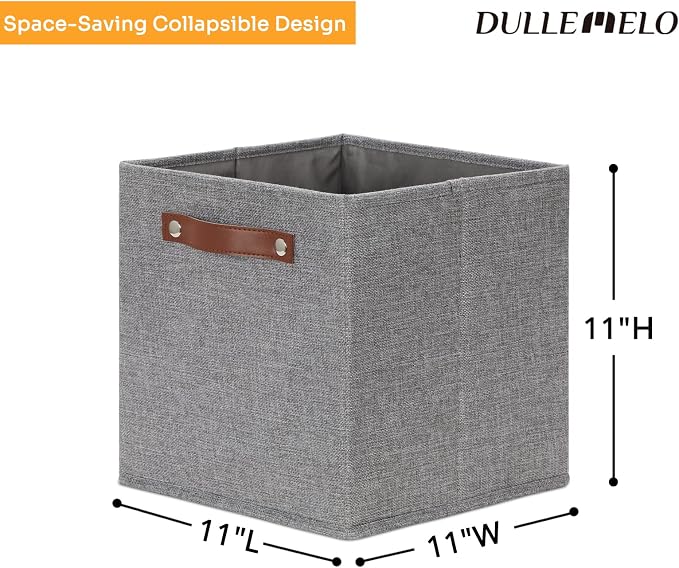 DULLEMELO 11x11 Cube Collapsible Fabric Storage Bins - Image 4