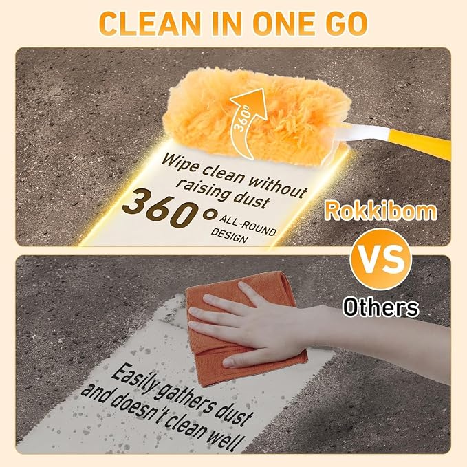 Duster Refills Compatible with Swiffer Duster, 360 Heavy Duty Multi Surface - Image 7