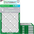 Filterbuy 8x30x1 Air Filter MERV 8 Dust Defense Replacement, Electrostatic by Filterbuy