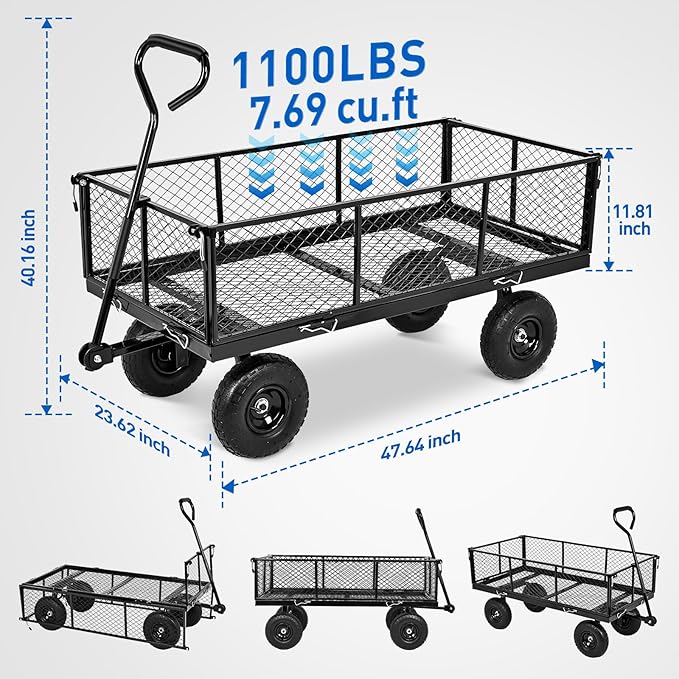 Yesker Steel Garden Carts - Image 2
