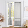Tollpiz Sheer Door Curtains Closet Linen Textured Curtains Sheer Doorway Light by Tollpiz