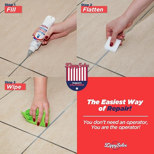 Tile Grout, Repair Kit, Restore & Renew Tile Joints Line, Fast Drying Grout - Image 5