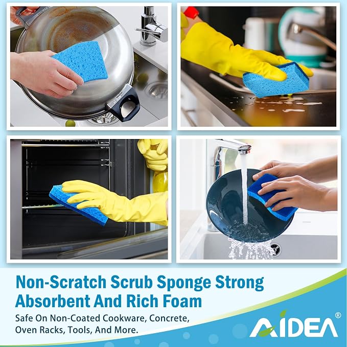 AIDEA Non Scratch Scrub Sponge, Sponges - Image 6