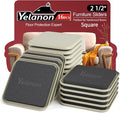 Yelanon Square Furniture Sliders – 16 PCS 2.5" Floor Protectors by Yelanon