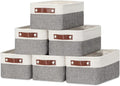 DULLEMELO Small Storage Baskets 6 Pack, Fabric Collapsible Gift Storage Baskets by DULLEMELO