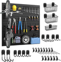 DoCred Slatwall Paneling Organizer, 4x4 FT PVC Garage Slat Wall Storage Systems by DoCred