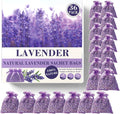 36 Pack French Dried Lavender Sachet Bags, 100% Natural Lavender Bags by Unknown