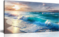 GUGIKA Ocean Wall Art for Living Room, Size 40x20 Inches by GUGIKA