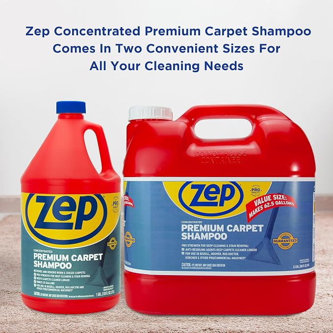 Zep Premium Carpet Shampoo - 1 Gal - ZUPXC128 - Deep Cleaning and Stain Removal - Image 8