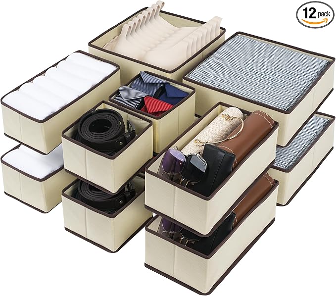 Cupic Cupid Drawer Organizer, Dresser Organizers, Foldabe Drawer Organizer by Unknown