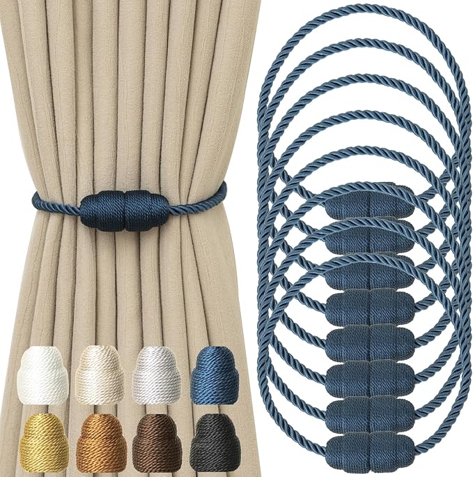 Magnetic Curtain Tiebacks Rope Curtain Tie Backs by CurtainTiebacks
