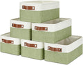 DULLEMELO Storage Baskets for Shelves, Small Fabric Collapsible Rectangular by DULLEMELO