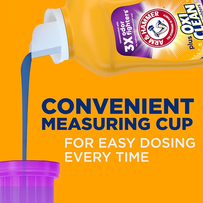 ARM & HAMMER Plus OxiClean Odor Blasters Fresh Burst, 77 Loads Liquid Laundry - Image 9