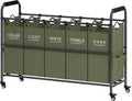 Tajsoon 5 Sections Laundry Sorter, Laundry Hamper by Tajsoon