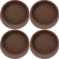 3X3 Round Rubber Caster Cups, Non Slip Furniture Pads, Anti-Slip Gripper by VOCOMO
