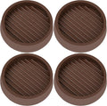 4X4 Round Rubber Caster Cups, Non Slip Furniture Pads, Anti-Slip Gripper by VOCOMO