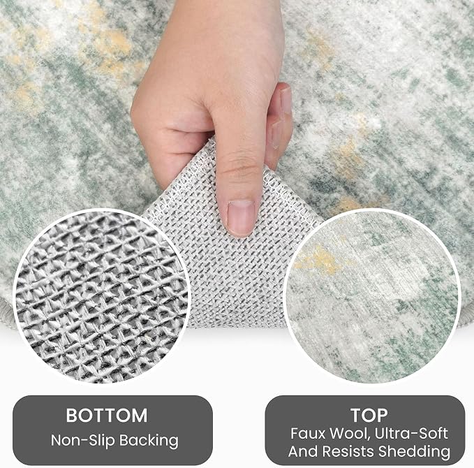 IOHOUZE Abstract Runner Rug 2x6 Ft Washable Runners - Image 4