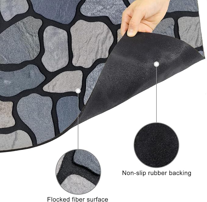 CHICHIC Welcome Door Mat 18X 30 Inch Front Doormat Outdoors - Image 4