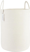 Cotton Rope Laundry Basket Hamper by XUANGUO