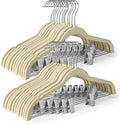HOUSE DAY Velvet Skirt Hangers 36 Pack, Space Saving Slim Shorts Hanger by HOUSEDAY