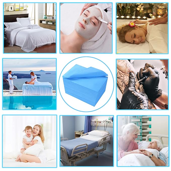 Disposable Bed Sheets 200 Pcs 31" x 71" Massage Table Sheets Non Woven Fabric - Image 6