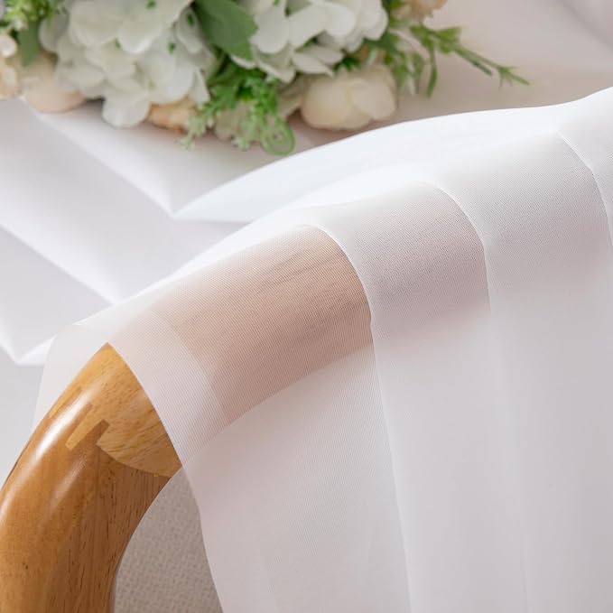 Chyhomenyc Sheer White Valances - Image 7